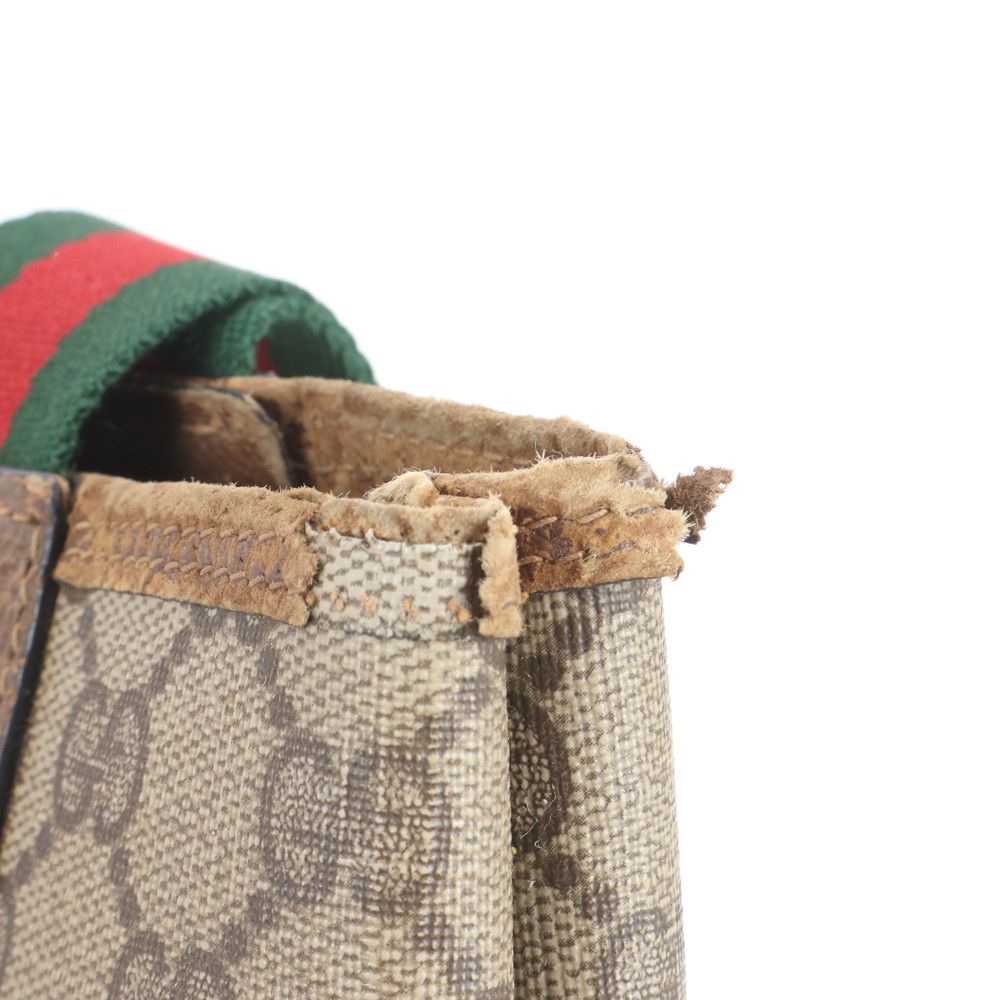 Gucci GG Supreme Sherry Line 39.02.003 Leather Tote Shoulder Business Enm — view 8