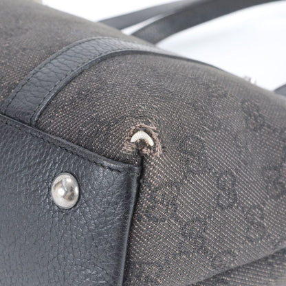 Gucci GG Canvas Leather Tote Shoulder Hand — view 7