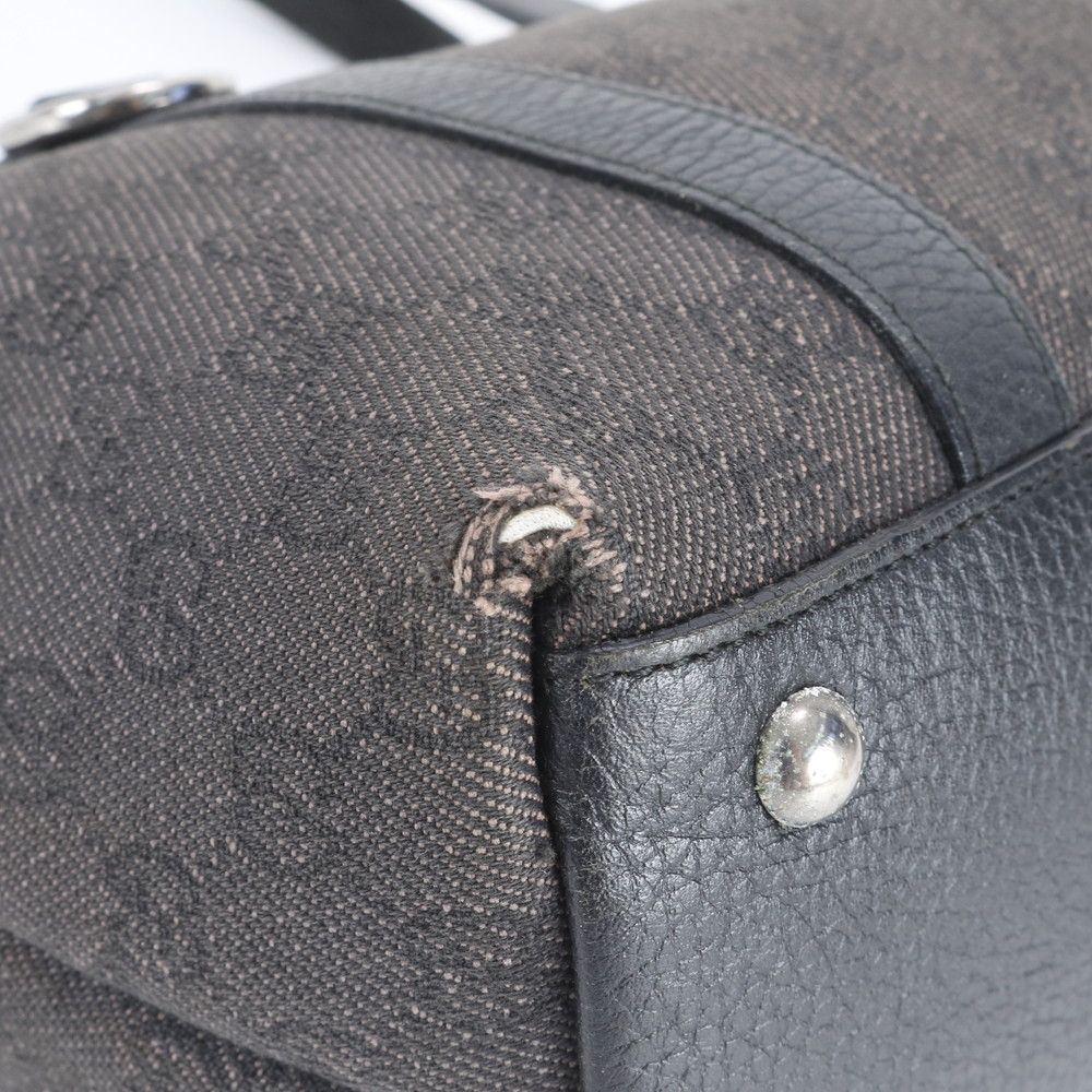 Gucci GG Canvas Leather Tote Shoulder Hand — view 8