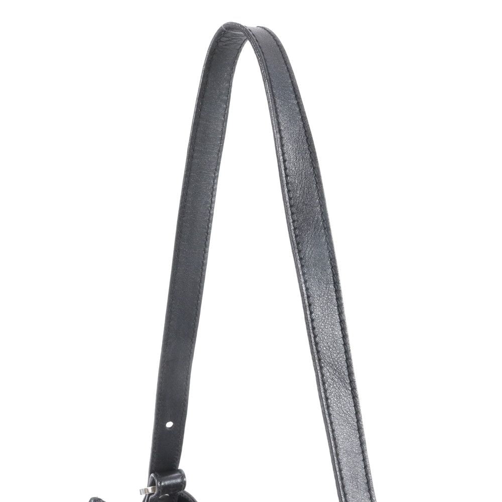 Gucci GG Canvas Leather Shoulder Bag Tote Hand Black — view 2