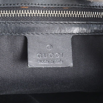 Gucci GG Canvas Leather Shoulder Bag Tote Hand Black — view 9
