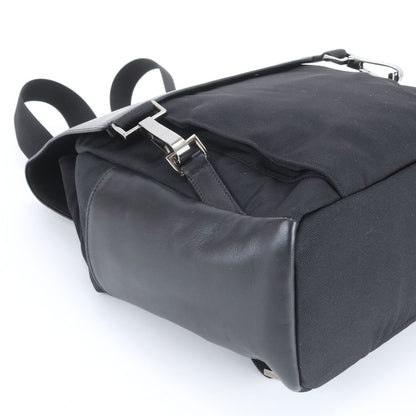 Gucci 003 Leather Nylon Backpack Black Ebm — view 6