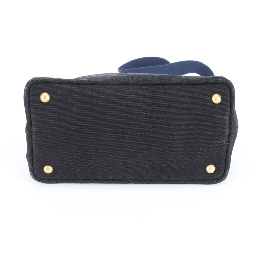 Prada Canapa 2-Way Shoulder Bag Crossbody Hand Tote Black Ebm — view 5
