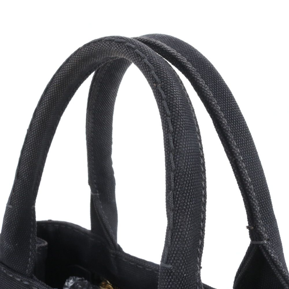 Prada Canapa 2-Way Shoulder Bag Crossbody Hand Tote Black Ebm — view 2