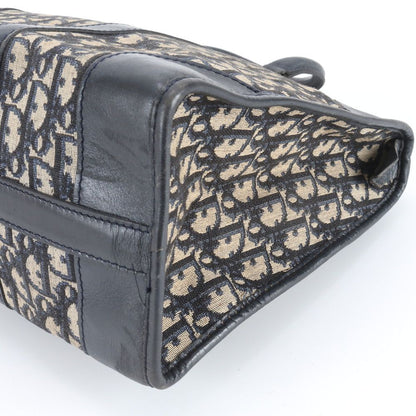 Dior Trotter Mini Boston Leather Tote Hand Navy Rem — view 4