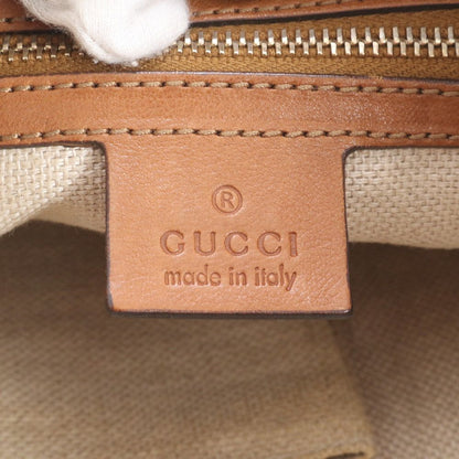Gucci GG Canvas Marrakech Leather Shoulder Bag Hand Brown Rem — view 8