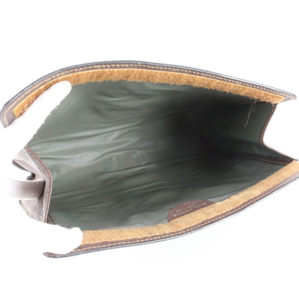 Gucci GG Supreme Sherry Line Leather Second Bag Messenger Business Brown Rem — view 6
