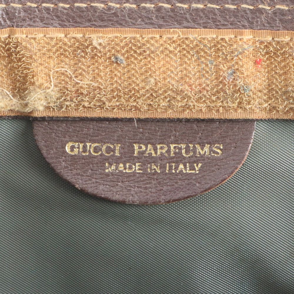 Gucci GG Supreme Sherry Line Leather Second Bag Messenger Business Brown Rem — view 7