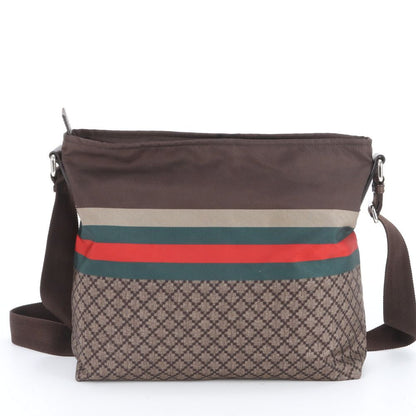 Gucci Diamante Sherry Line Leather Nylon Shoulder Bag Crossbody Enm — view 3