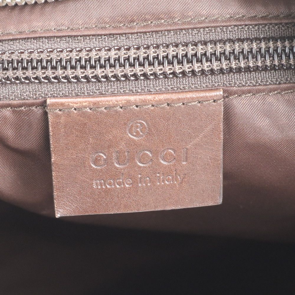 Gucci Diamante Sherry Line Leather Nylon Shoulder Bag Crossbody Enm — view 8