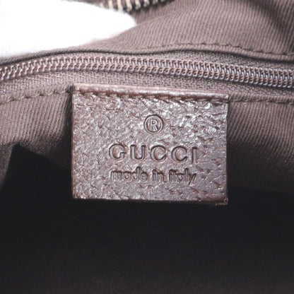 Gucci GG Canvas Leather Shoulder Bag Crossbody Messenger Brown Rem — view 9