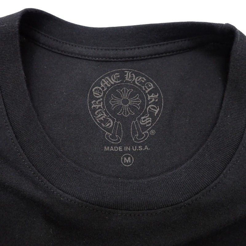 Chrome Hearts Foti Ufo T-Shirt M Short Sleeve Top Back Print Skull Cotton Black — view 5