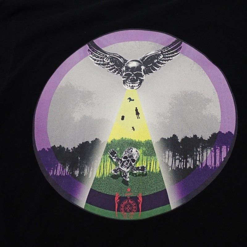 Chrome Hearts Foti Ufo T-Shirt M Short Sleeve Top Back Print Skull Cotton Black — view 7
