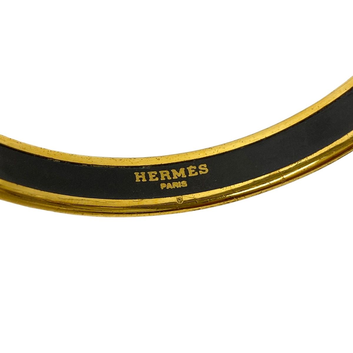 Hermes Bangle Enamel Red Gold Multi Bracelet — view 4