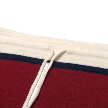 Celine Mini Skirt S Triomphe Embroidery Side Line Knit Tricolor — view 3