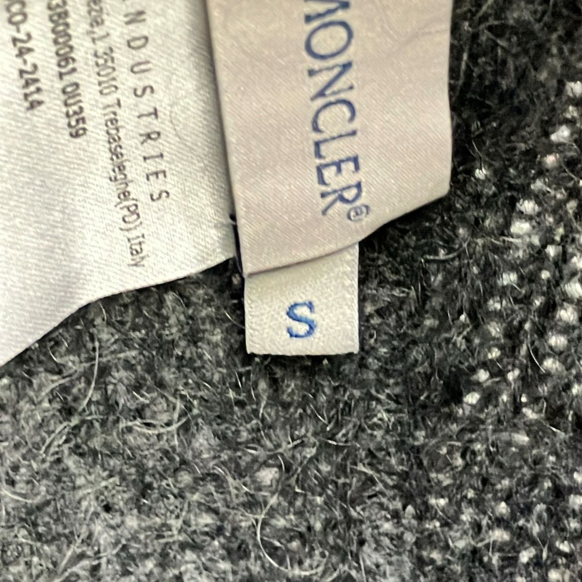 Moncler Hat S Dark Gray Wool — view 6