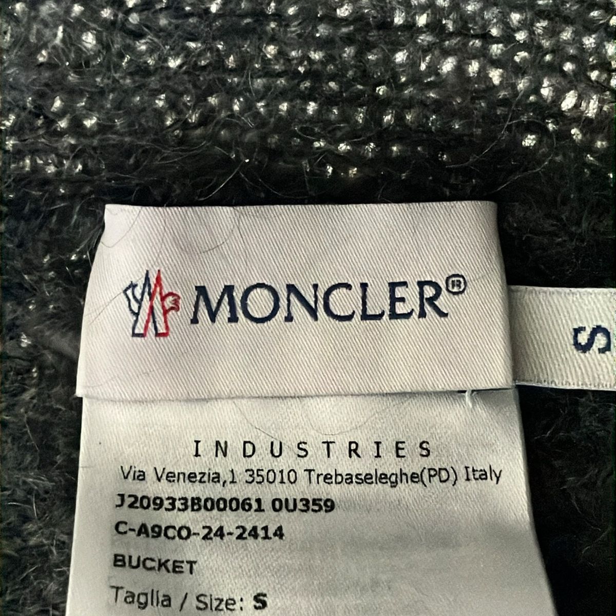 Moncler Hat S Dark Gray Wool — view 5