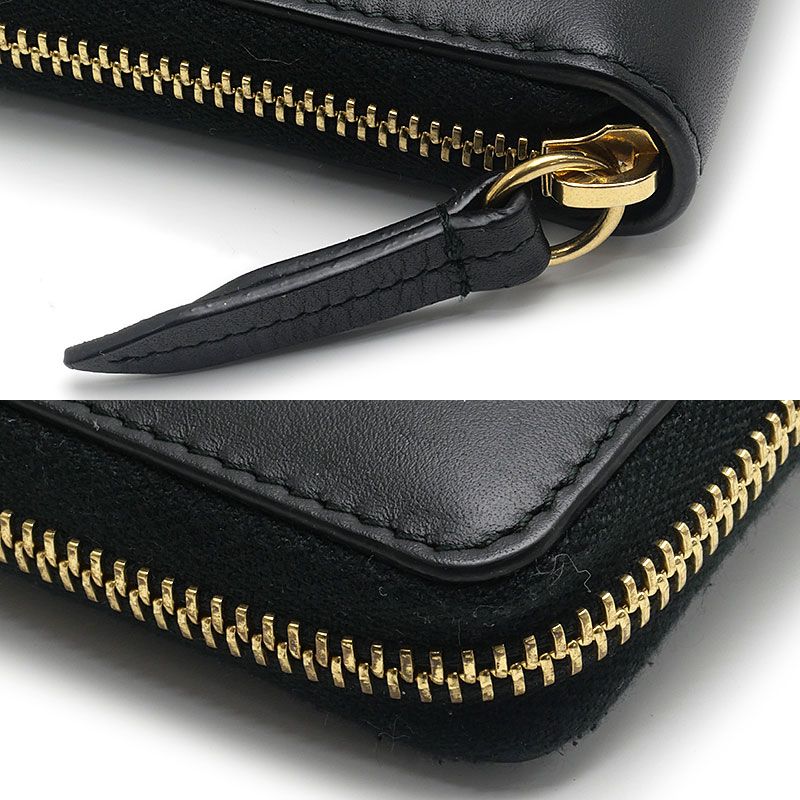 Gucci Sylvie Round Wallet Leather Black — view 6