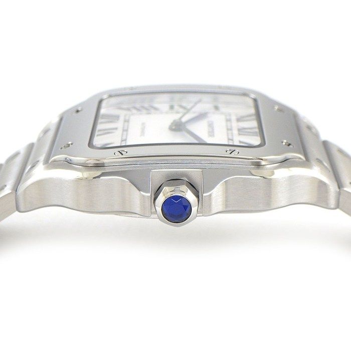 Cartier Watch Santos MM Square White Dial Roman Index SS Automatic Winding — view 2