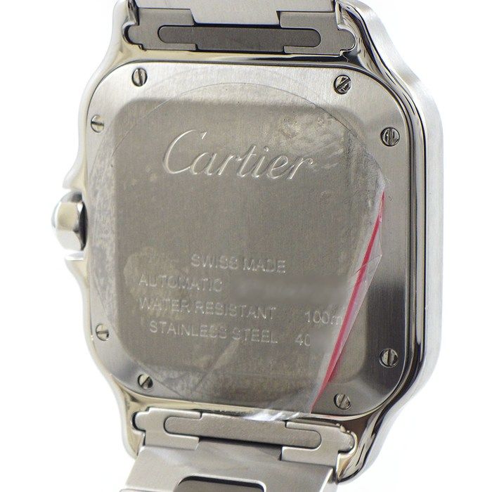Cartier Watch Santos MM Square White Dial Roman Index SS Automatic Winding — view 4