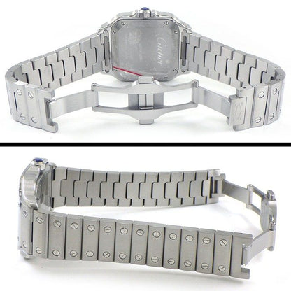 Cartier Watch Santos MM Square White Dial Roman Index SS Automatic Winding — view 3