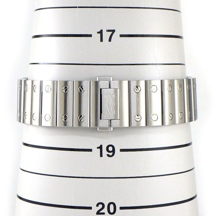 Cartier Watch Santos MM Square White Dial Roman Index SS Automatic Winding — view 8