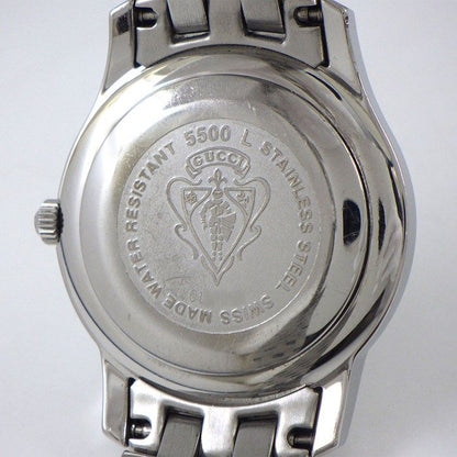 Gucci Watch Class Date Roman Index Black Dial SS Quartz Analog — view 4
