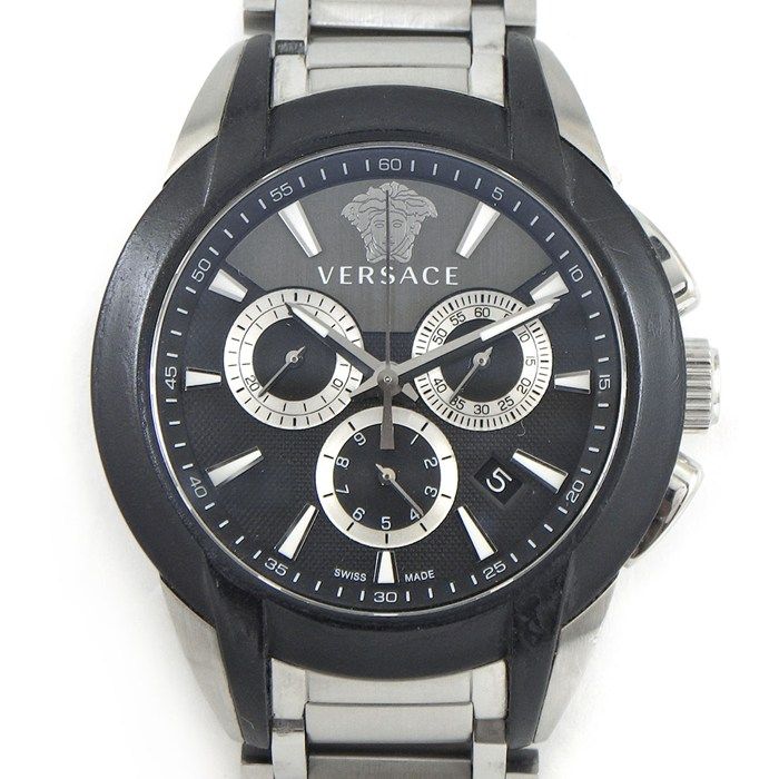 Versace Watch Character Medusa M8c Date Chronograph Small Second Guilloche