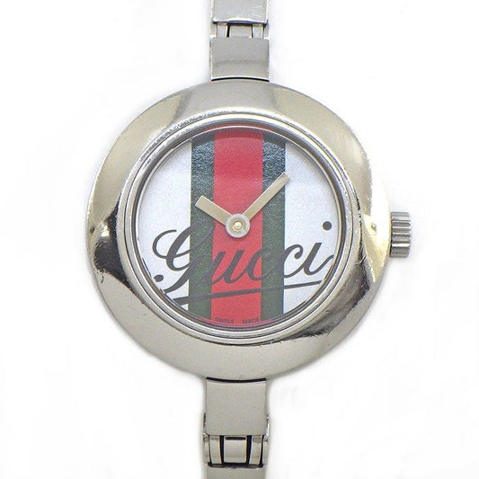 Gucci Watch Bangle 105 Sherry Line SS Quartz Analog