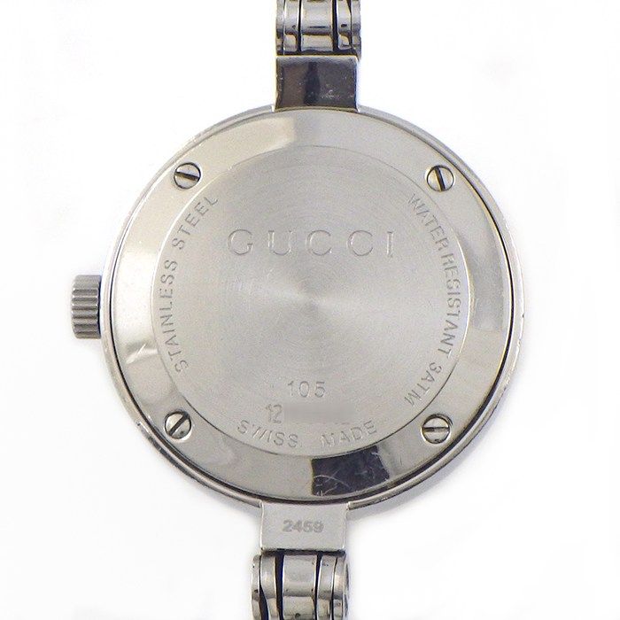 Gucci Watch Bangle 105 Sherry Line SS Quartz Analog — view 4