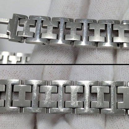 Hermes Watch Rari White Dial Link Bracelet SS Quartz Analog — view 8