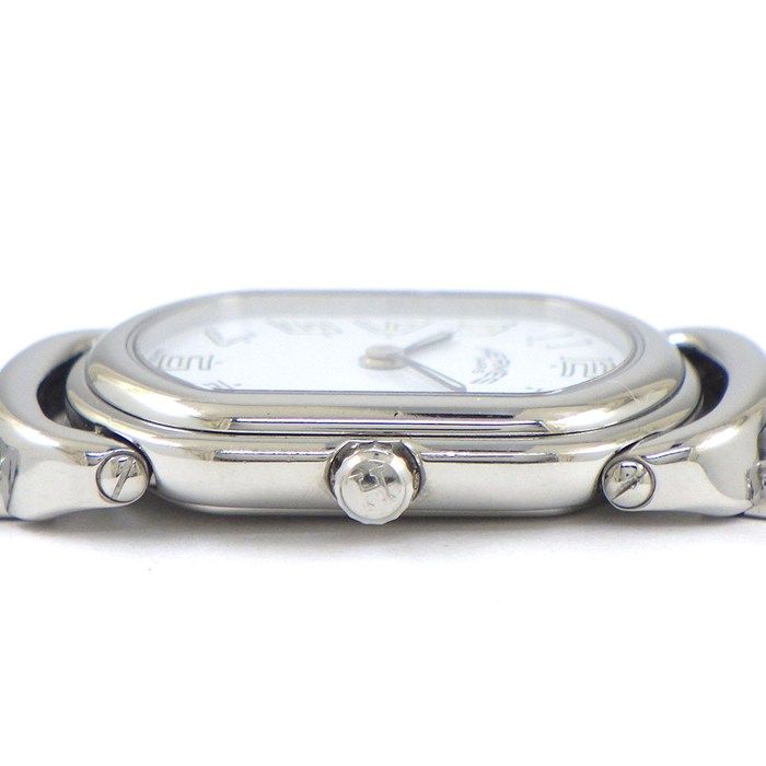 Hermes Watch Rari White Dial Link Bracelet SS Quartz Analog — view 2