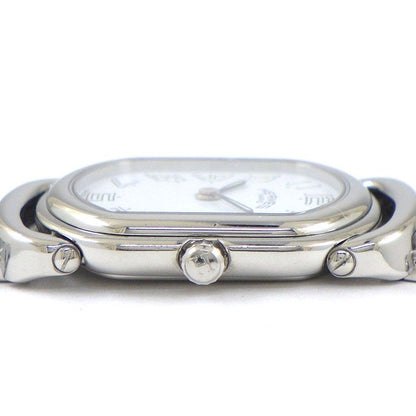 Hermes Watch Rari White Dial Link Bracelet SS Quartz Analog — view 2