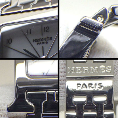 Hermes Watch Square White Dial SS Quartz Analog — view 6