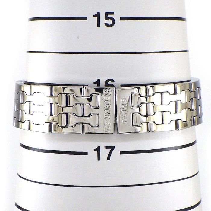 Hermes Watch Square White Dial SS Quartz Analog — view 8