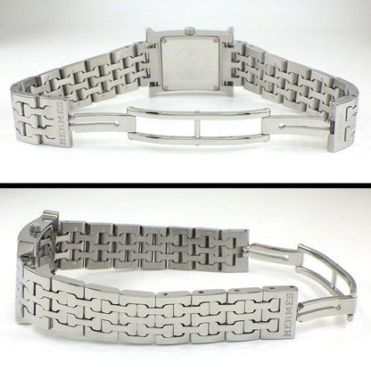 Hermes Watch Square White Dial SS Quartz Analog — view 3