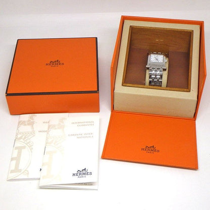 Hermes Watch Square White Dial SS Quartz Analog — view 9