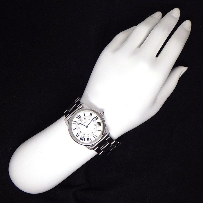 Cartier Watch Rondo Solo Silver Dial Roman Index SS Quartz Analog — view 8