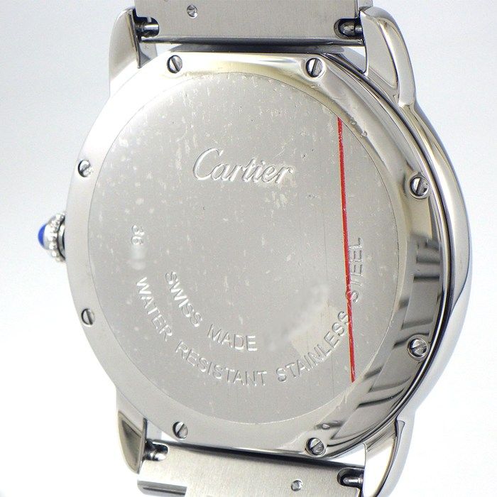 Cartier Watch Rondo Solo Silver Dial Roman Index SS Quartz Analog — view 4