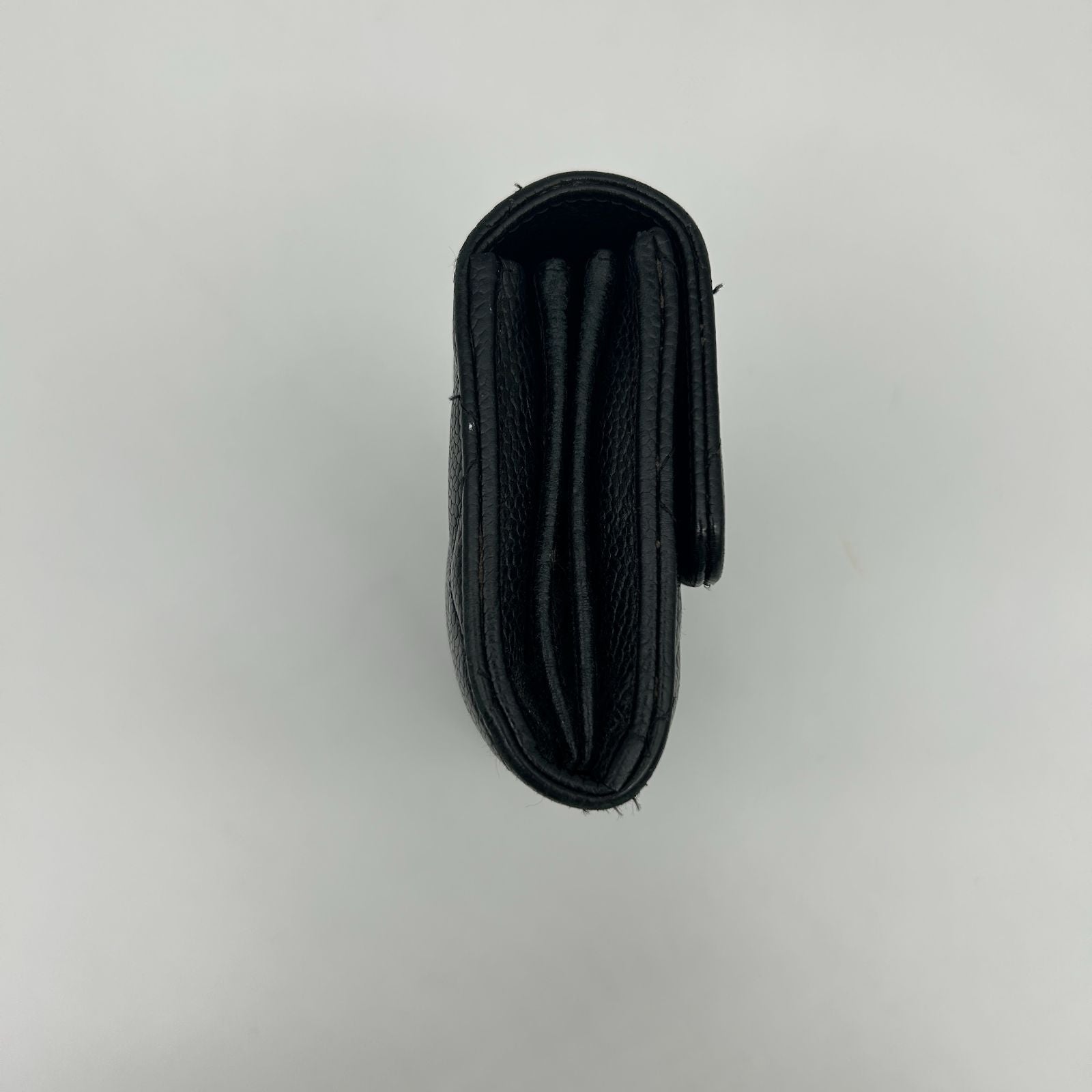 Chanel Quilted Wallet Caviar Leather — view 3