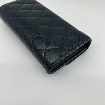 Chanel Quilted Wallet Caviar Leather — view 8