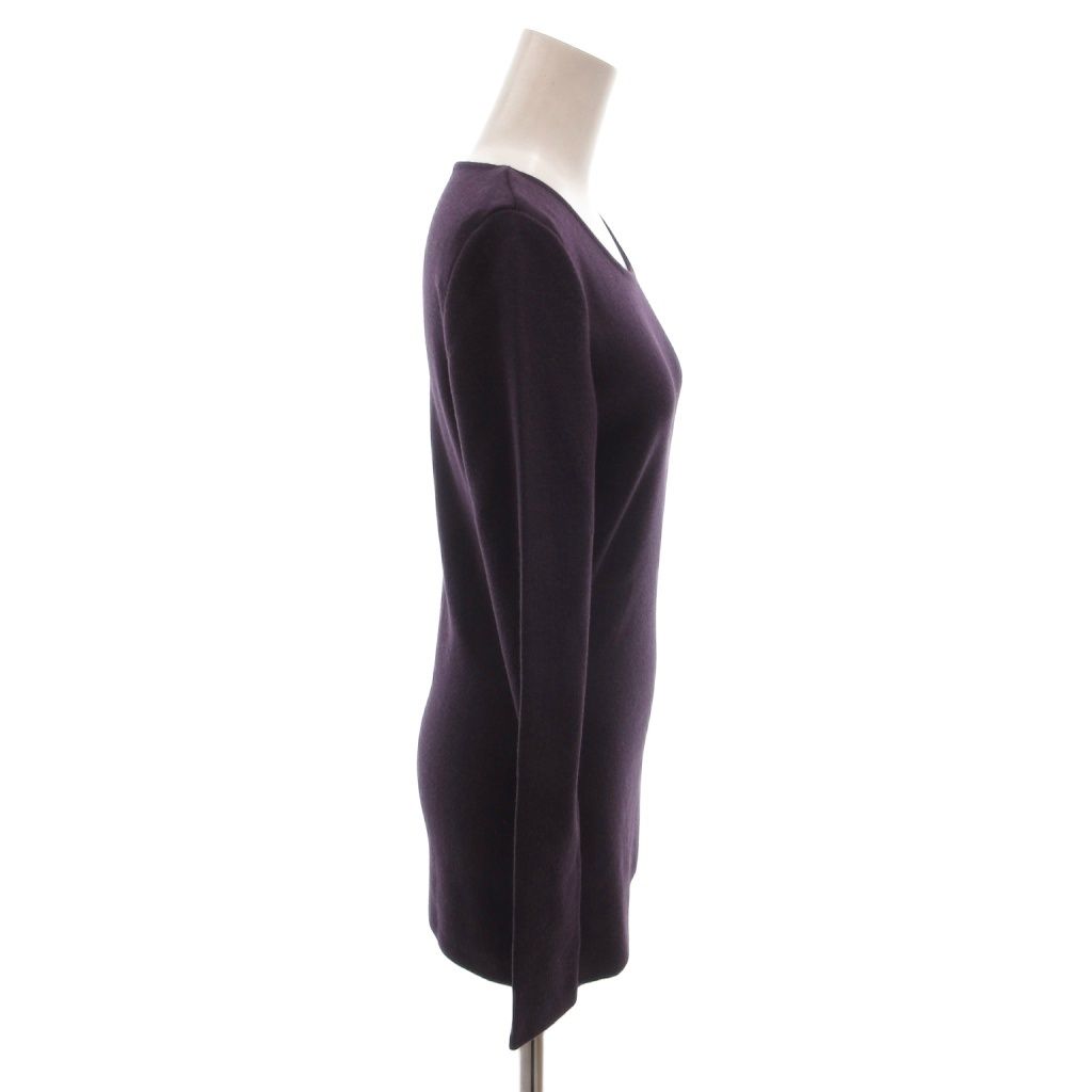 Gucci Knit Sweater Wool Long Sleeve L Purple — view 3