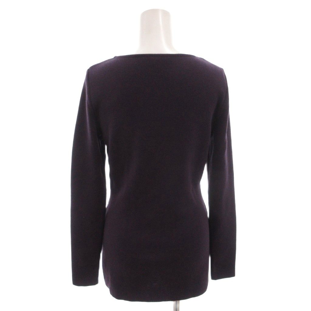 Gucci Knit Sweater Wool Long Sleeve L Purple — view 2