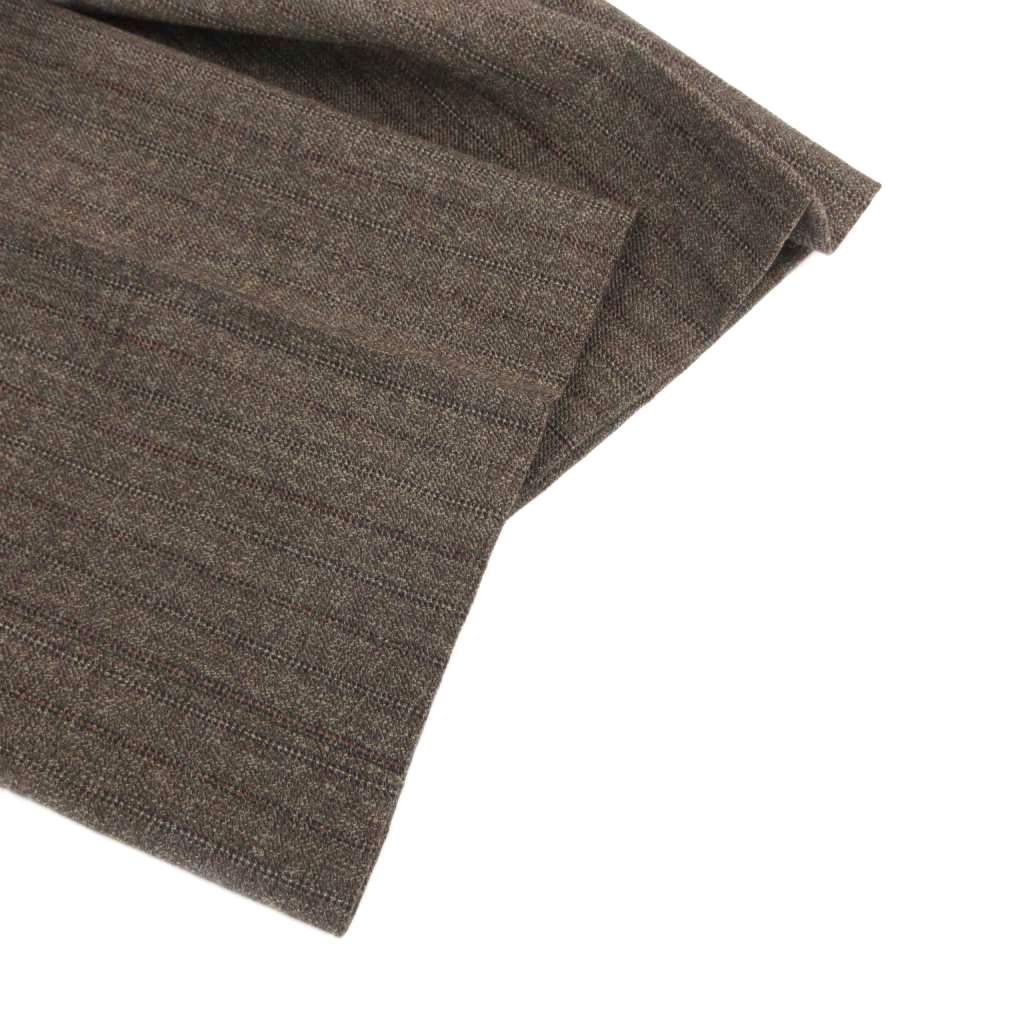 Prada Pants Trousers Wool Stripe 42 Brown — view 4