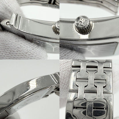 Hermes Watch Quartz Black Dial SS Stainless Steel Silver — view 8