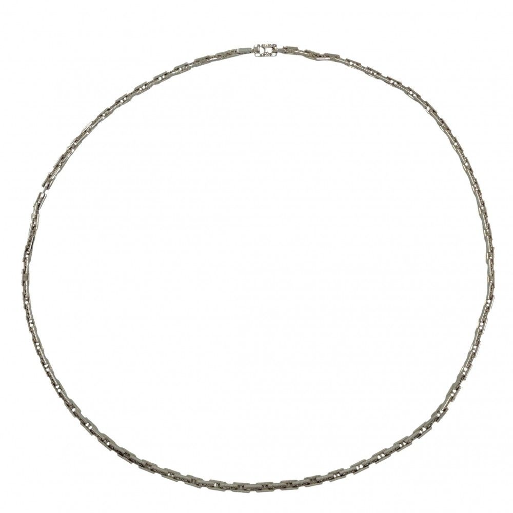 Hermes Necklace Cles 42 cm Vintage 925 Sterling Silver