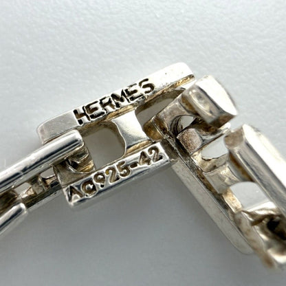 Hermes Necklace Cles 42 cm Vintage 925 Sterling Silver — view 3