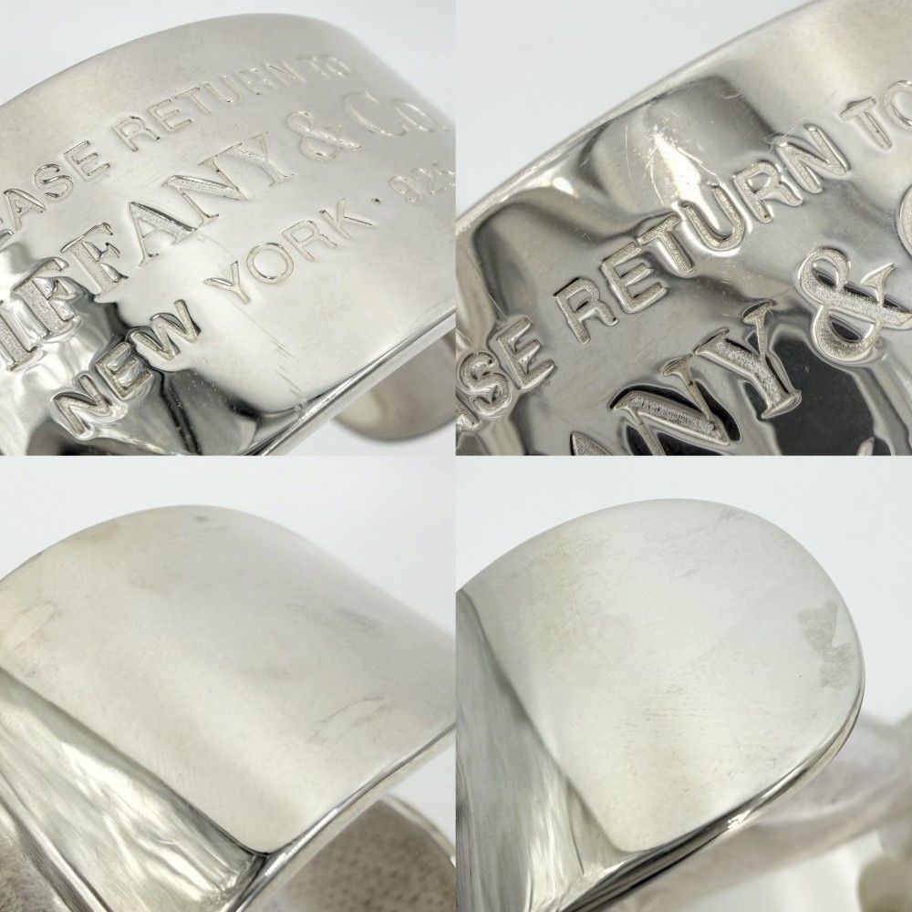 Tiffany & Co Bangle Return to Wide Calf Bracelet 925 Sterling Silver — view 5