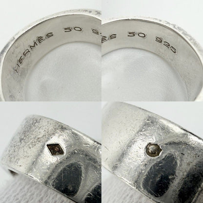 Hermes Ring Ribbon Vintage 50 925 Sterling Silver — view 3