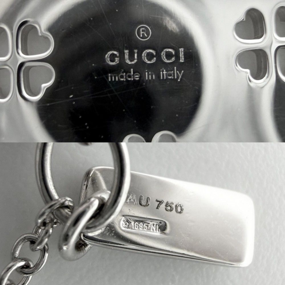 Gucci Necklace Icon Amor Forever Pendant with Adjuster Star 18k WG 925 Sterling — view 4